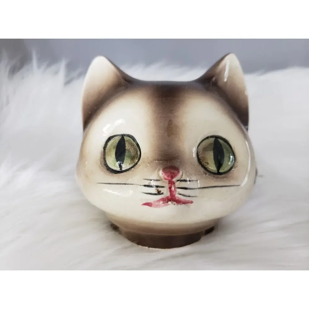 JAPANESE MID-20TH CENTURY VINT 1972 CMI LARGE CERAMIC CAT‎ FIGURE TEAPOT MCM